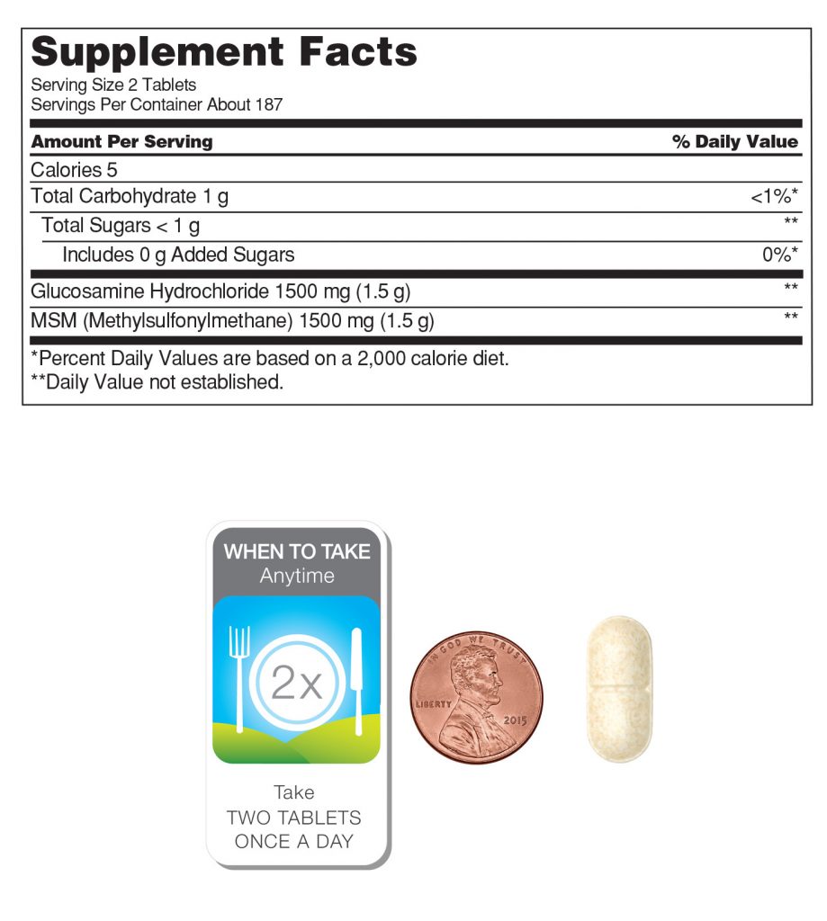 Giúp hỗ trợ sụn khỏe mạnh và vận động linh hoạt với Kirkland Signature Glucosamine with MSM 375 Tablets