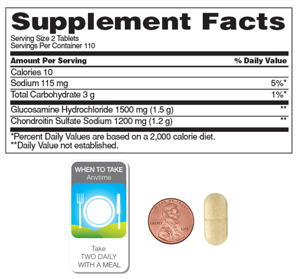 Viên uống giảm đau xương khớp Kirkland Signature Glucosamine & Chondroitin 220 viên