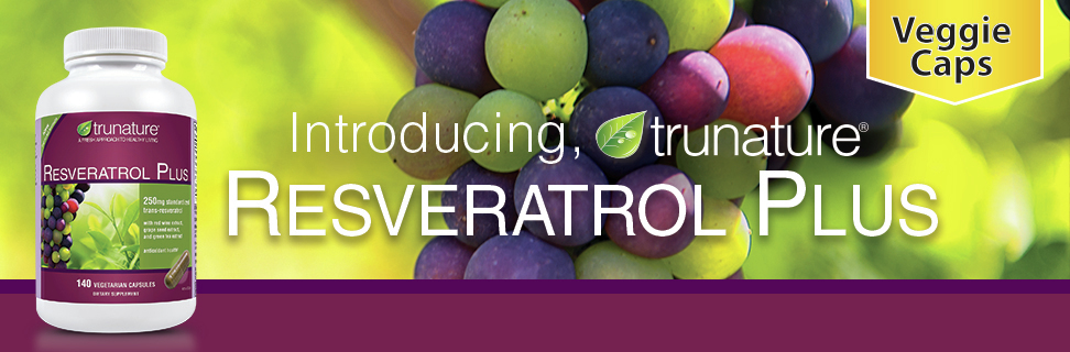 Bảo vệ tim mạch và chống lão hoá từ nho Trunature Resveratrol Plus 140 Capsules