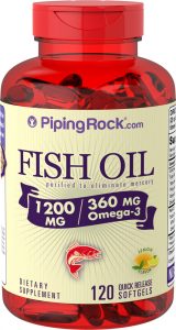 Viên uống dầu cá Omega-3 Fish Oil Lemon 1200 mg 120 Softgels