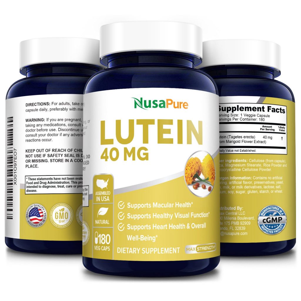 Hỗ trợ chức năng thị giác khỏe mạnh với Lutein 40 mg 180 Caps