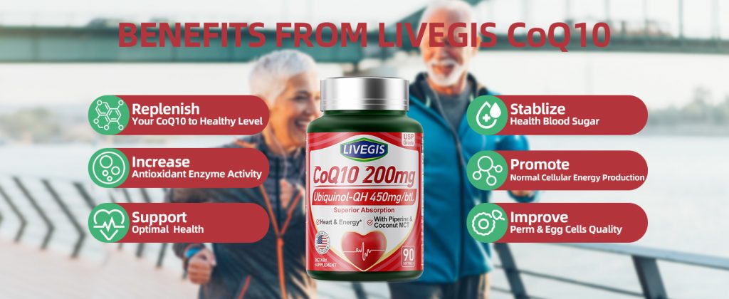 Hỗ trợ tim mạch và chống oxy hóa tối đa với LIVEGIS Ultra CoQ10 Ubiquinone 200mg With Coconut MCT Oil 90 viên