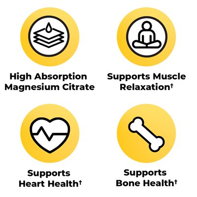 Hỗ trợ sức khỏe tim mạch và thư giãn cơ bắp với Nature Made Magnesium Citrate 250 mg 180 Softgels Hỗ trợ sức khỏe tim mạch và thư giãn cơ bắp với Nature Made Magnesium Citrate 250 mg 180 Softgels